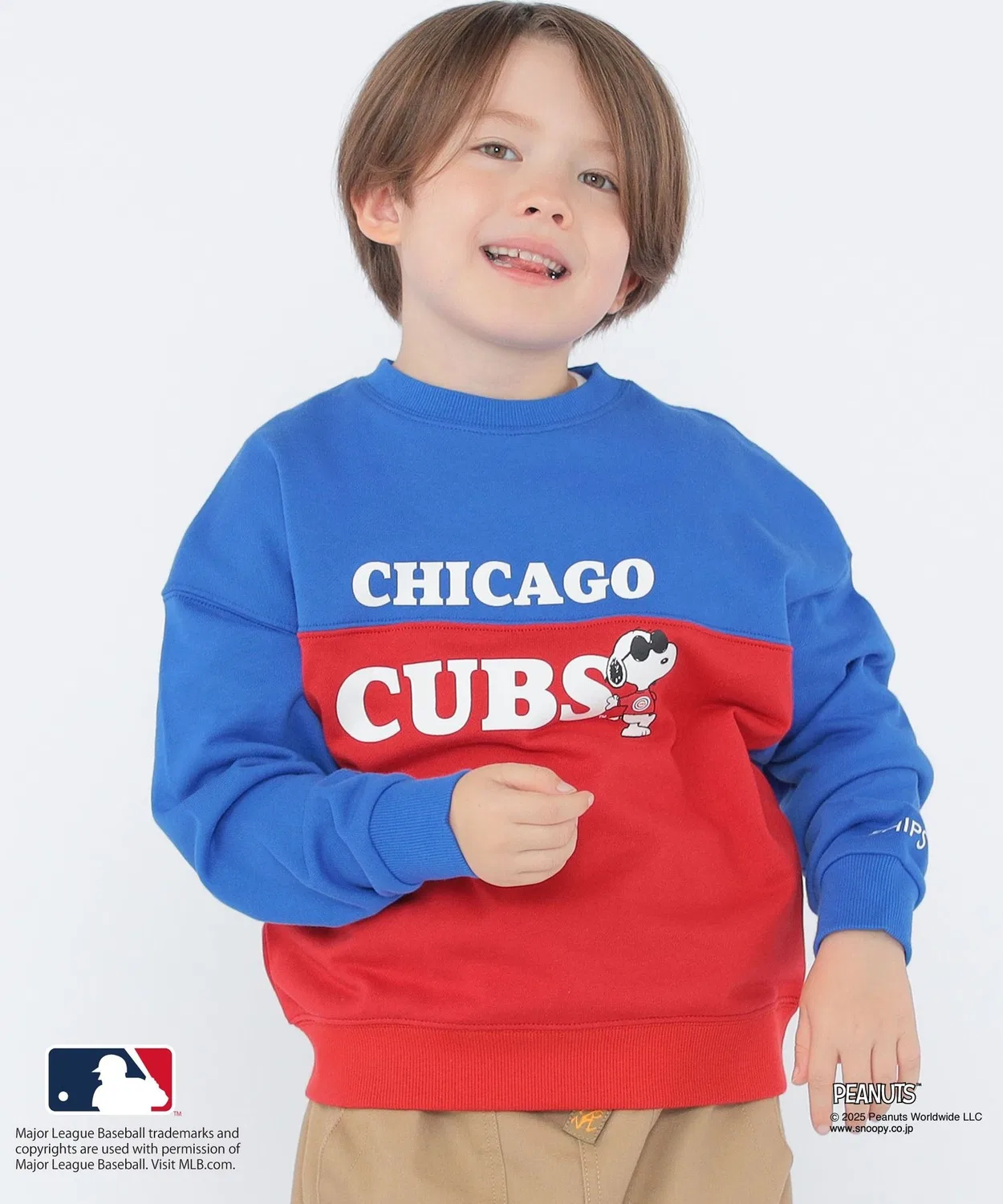 Свитшот детский MLB × PEANUTS SHIPS Kids 100–125 см синий
