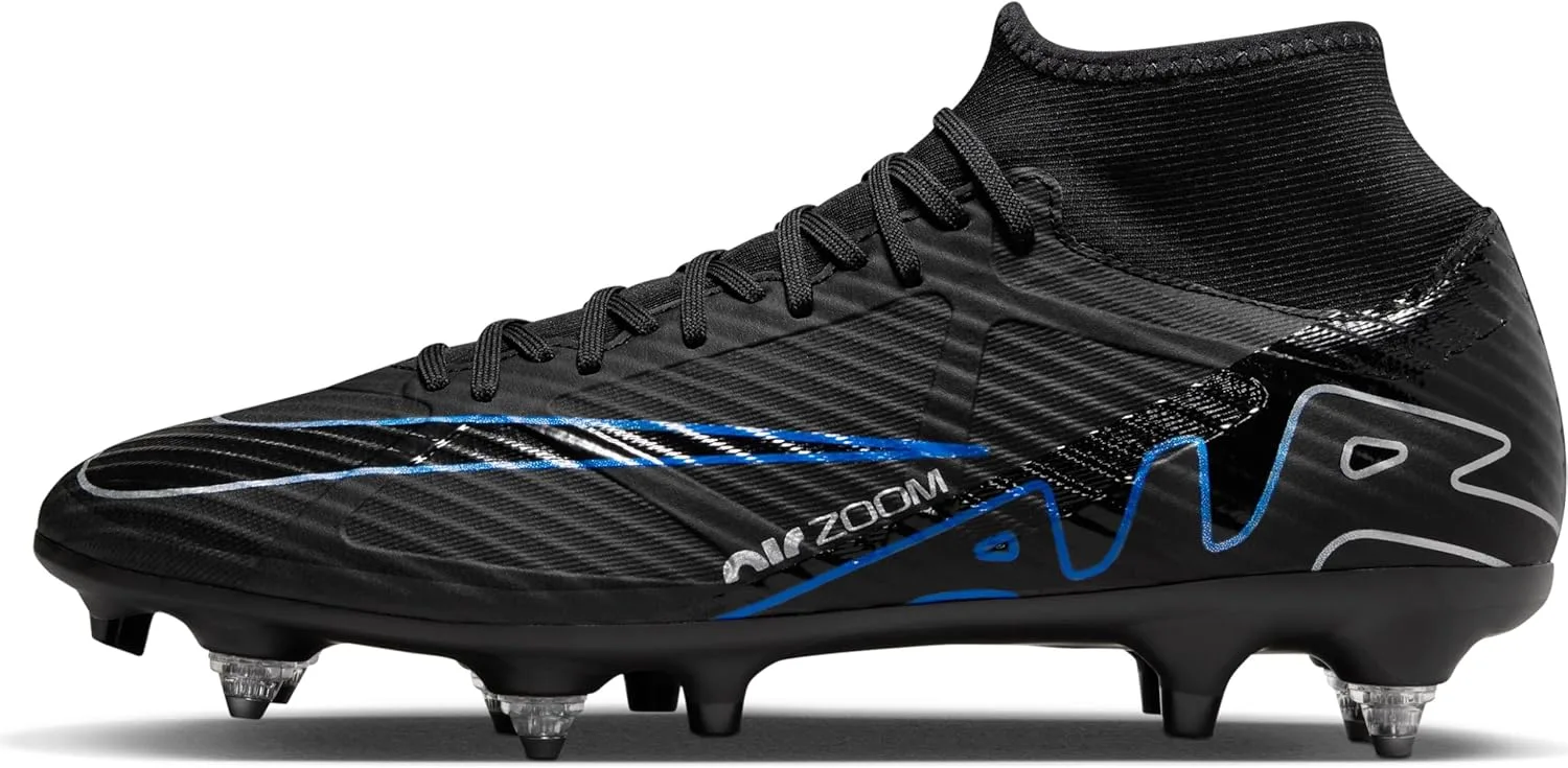 Мужские кроссовки Nike Zoom Superfly 9 Acad SG-Pro Ac высокого качества, черный/синий