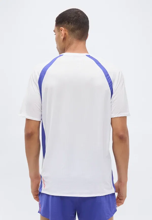 Футболка спортивная Adidas Performance Adizero tee, белый/двойной индиго — фото 3