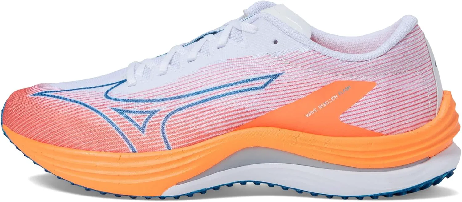 Мужские кроссовки Mizuno Wave Rebellion Flash, белый/серебристый — фото 3