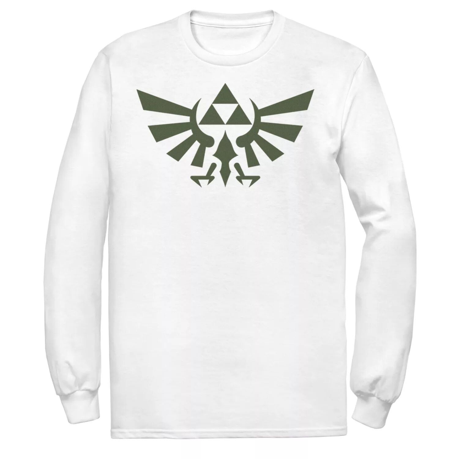 

Мужская футболка с черным логотипом Nintendo Zelda Hyrule Crest Triforce с длинными рукавами Licensed Character, Черный, Мужская футболка с черным логотипом Nintendo Zelda Hyrule Crest Triforce с длинными рукавами Licensed Character