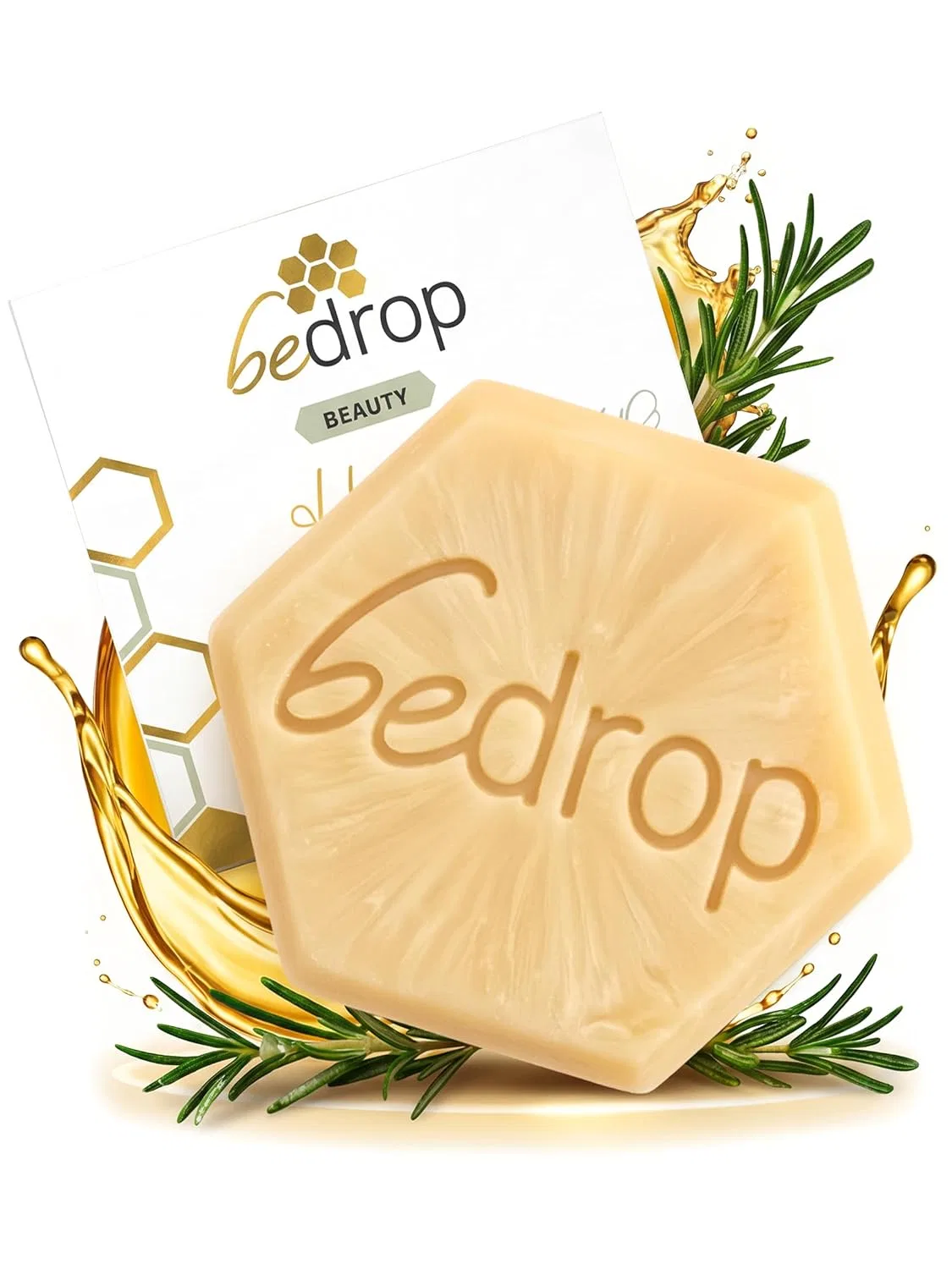 Твердый шампунь с маточным молочком, медом манука и прополисом 65 г от bedrop