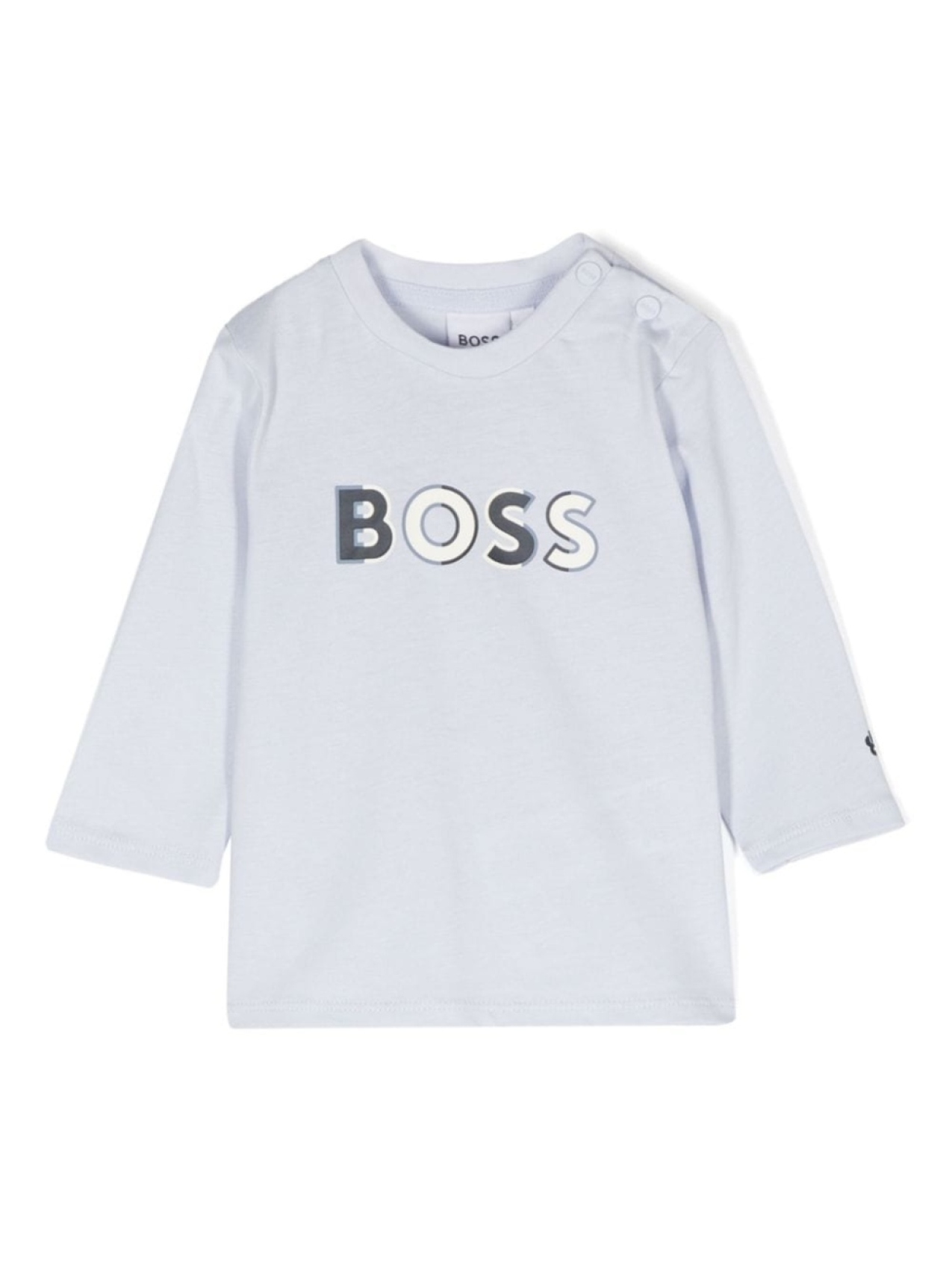 

BOSS Kidswear футболка с логотипом, синий