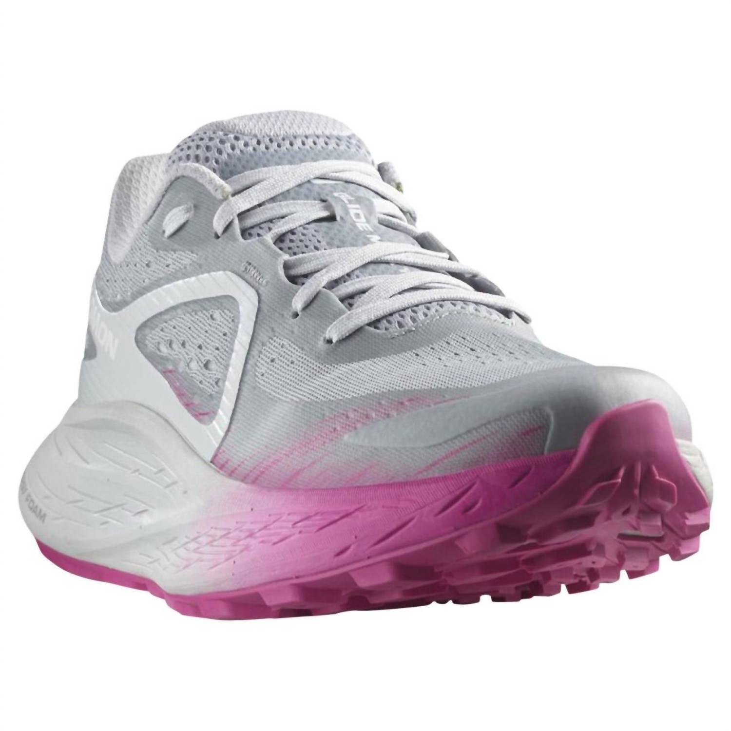 Женские кроссовки для бега Glide Max Tr - B в цвете кварц/синий/розовый SALOMON — фото 2
