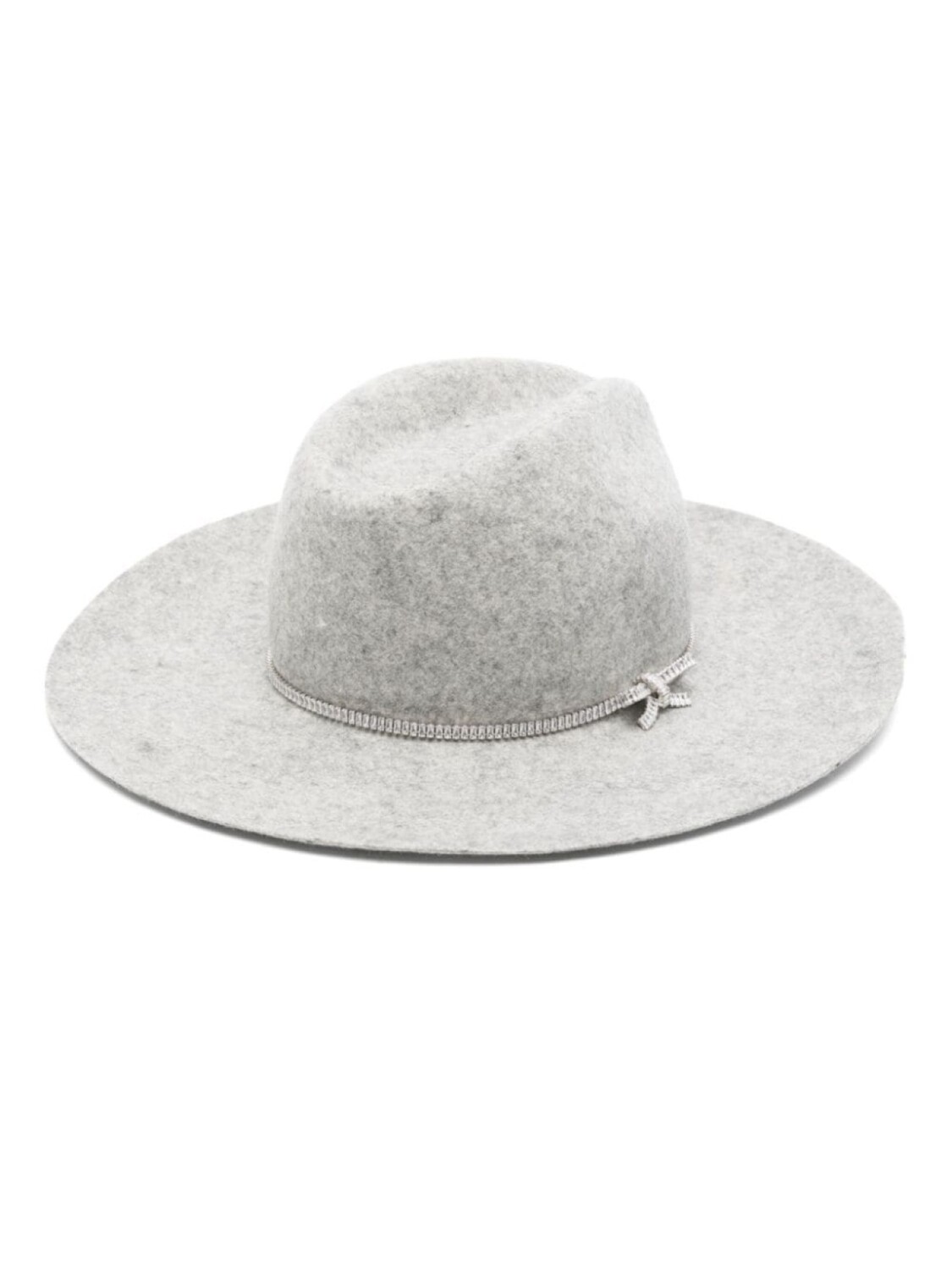 

Ermanno Scervino шляпа-федора с кристаллами, серый