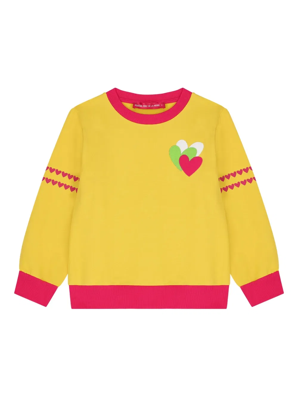 Толстовка с рисунком в виде сердца Agatha Ruiz De La Prada, желтый