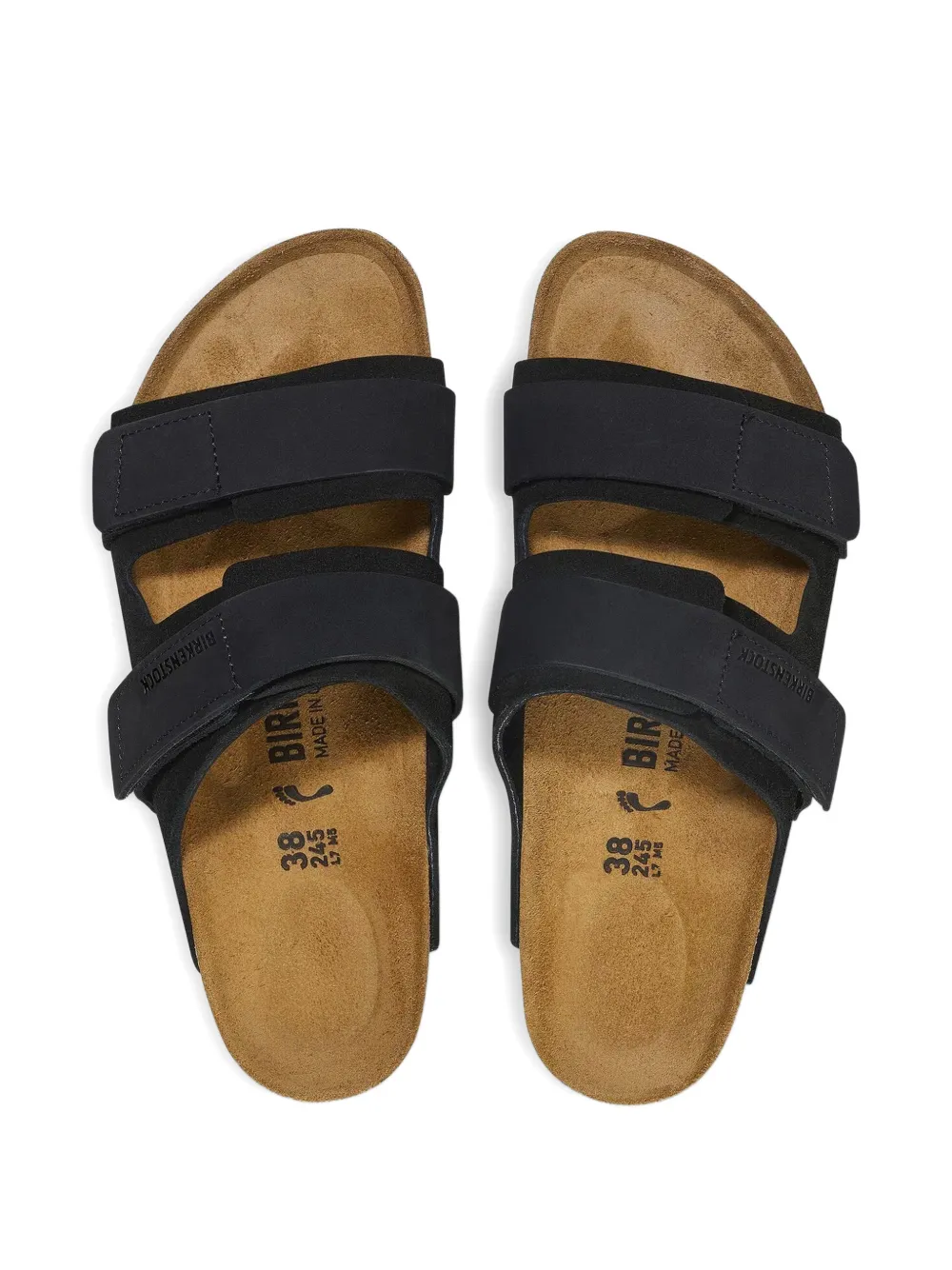 Замшевые сандалии Uji Birkenstock, черный — фото 3