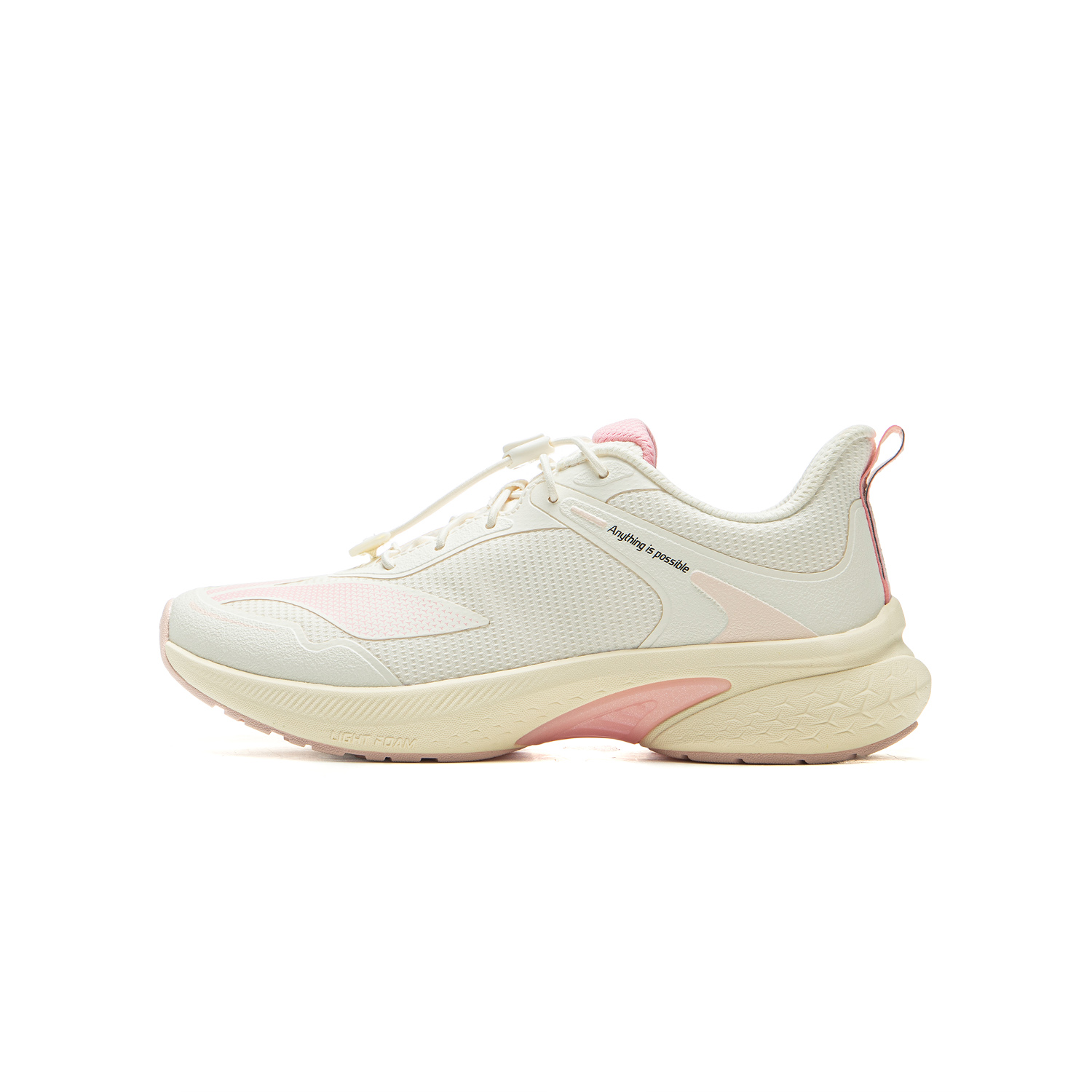 

Износостойкие низкие детские кроссовки для бега LINING YOUNG, экрю