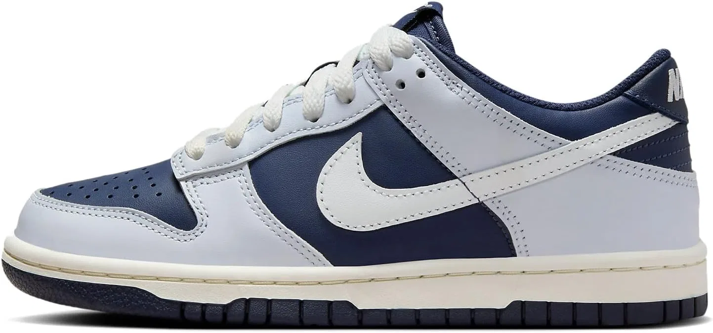Детские кроссовки Nike Dunk Low, Football Grey/Midnight Navy/Summit