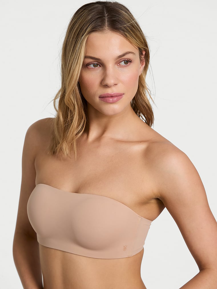 Невидимый бюстгальтер без бретелек с косточками пуш-ап от Victoria's Secret Perfect Comfort Victoria'S Secret Bare, цвет smooth praline — фото 3