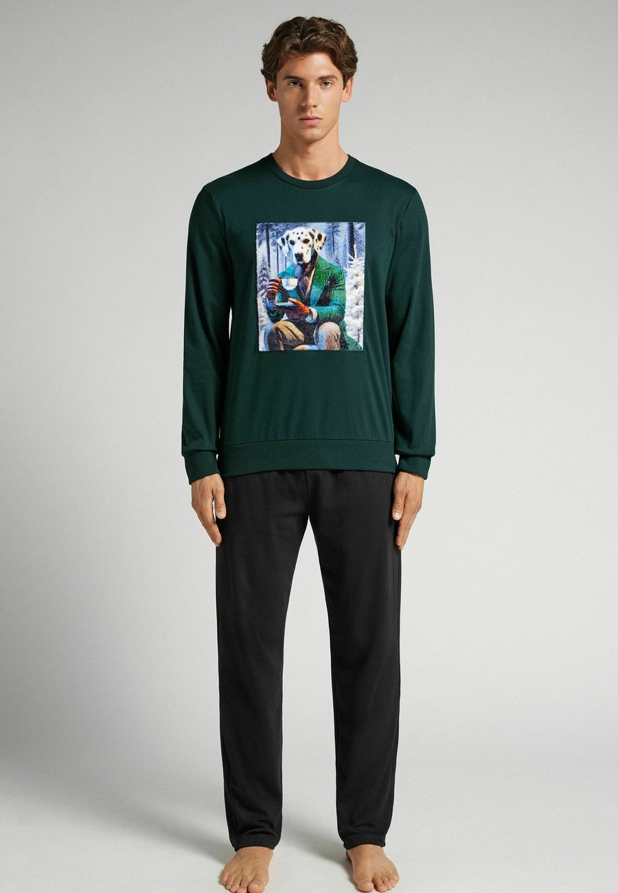 

Пижамный комплект IUMAN Intimissimi Uomo SET, Green/Dark Green