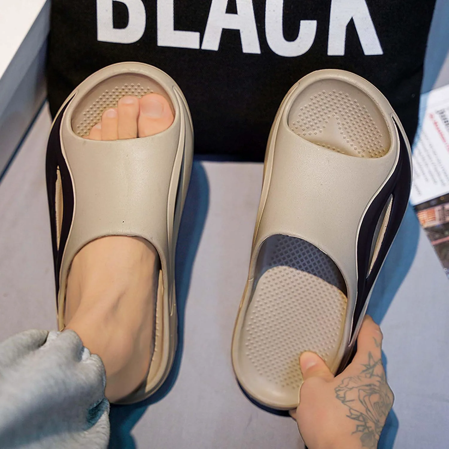 

Мужские легкие, широкие, нескользящие повседневные пляжные туфли для ходьбы по воде с неглубоким вырезом DZBAJRQM, хаки