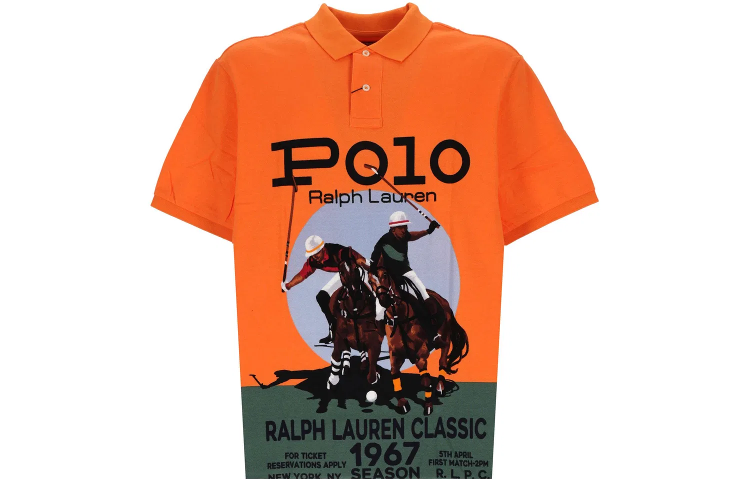 Поло мужское оранжевое Polo Ralph Lauren