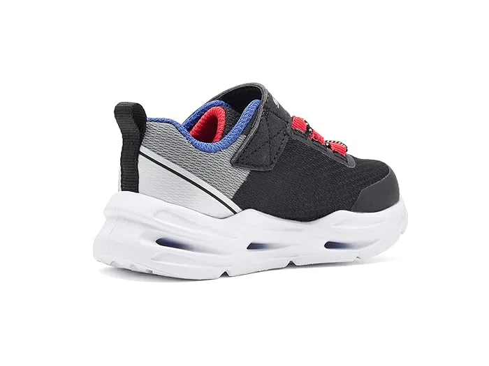 Кроссовки со светодиодами Lil'Glide Step Lights SKECHERS KIDS, Black/Blue — фото 4