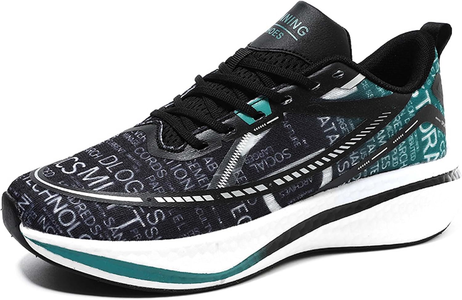 

Кроссовки для баскетбола с люминесцентной шнуровкой и цветовой маркировкой, удобные походные кроссовки для мужчин и женщин Dzbajrqm, черный