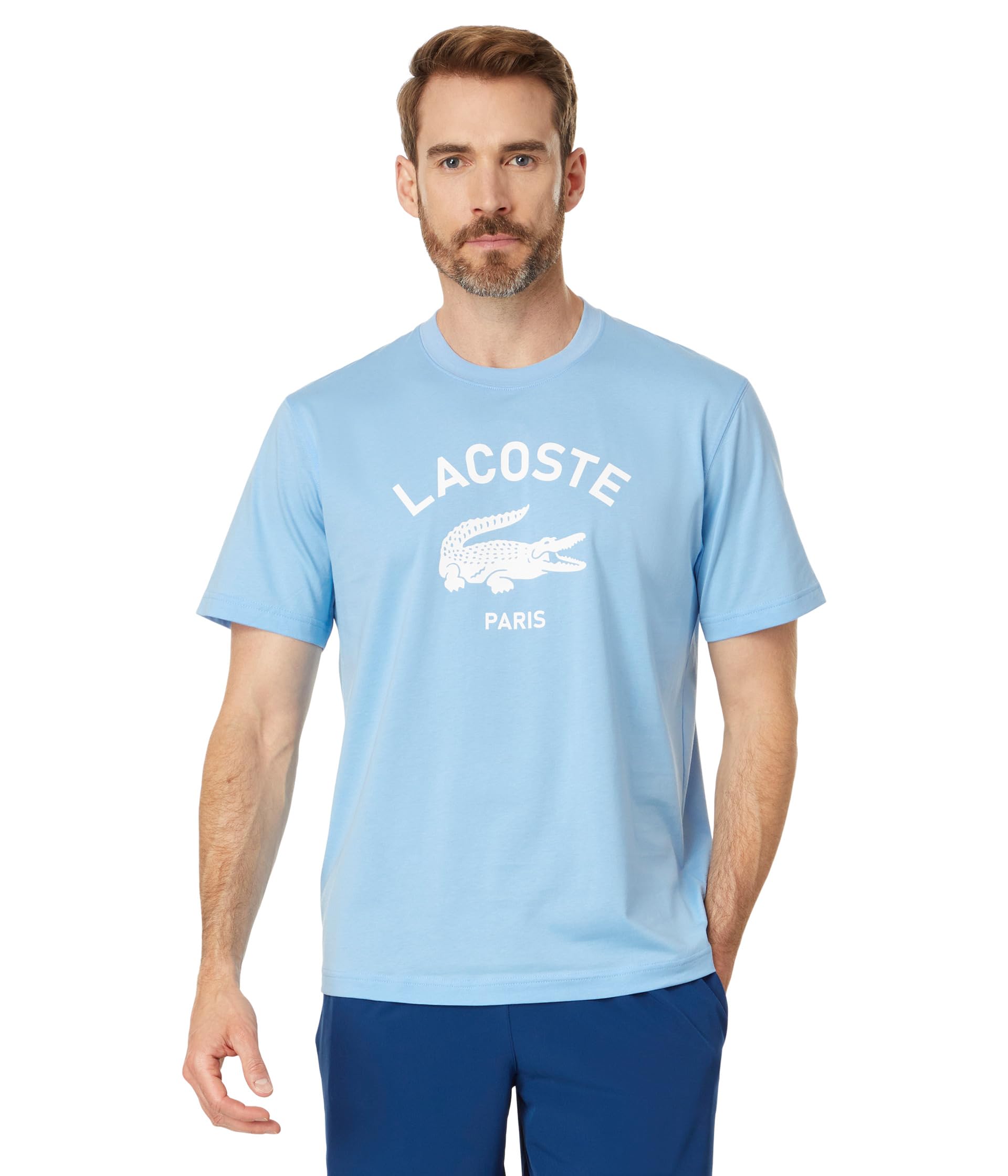 

Футболка Lacoste Classic Fit Lacoste Print T-shirt, синий