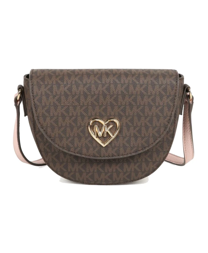 

Мини Сумка на плечо с монограммой Michael Kors, коричневый