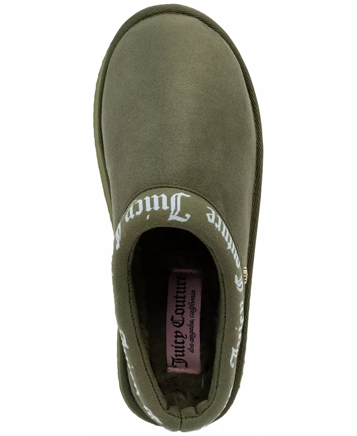 Женские тапочки Oney с закрытым носком Juicy Couture, зеленый — фото 4