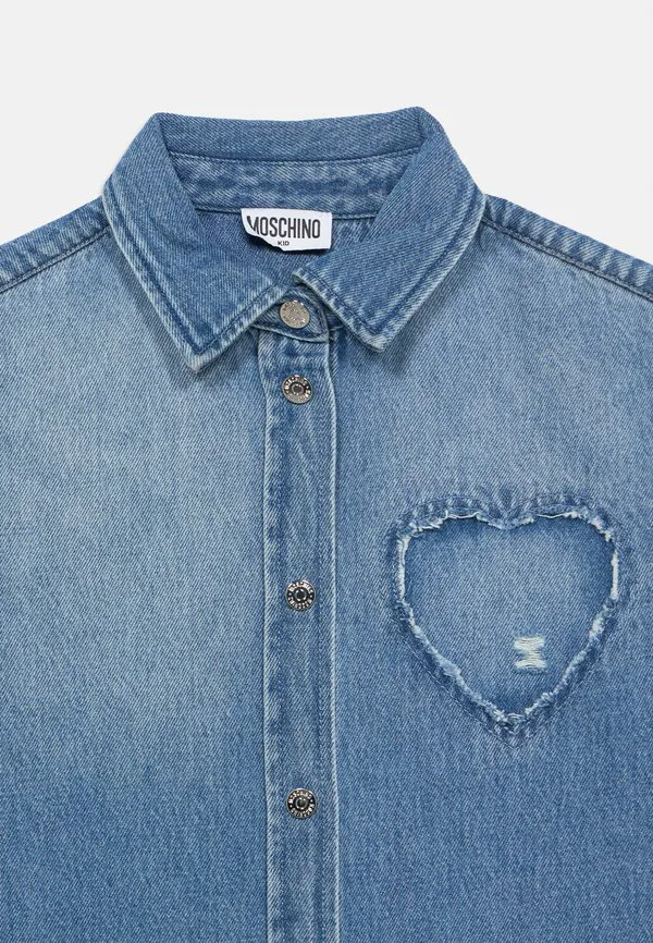 Блузка на пуговицах Moschino, Blue Denim — фото 3