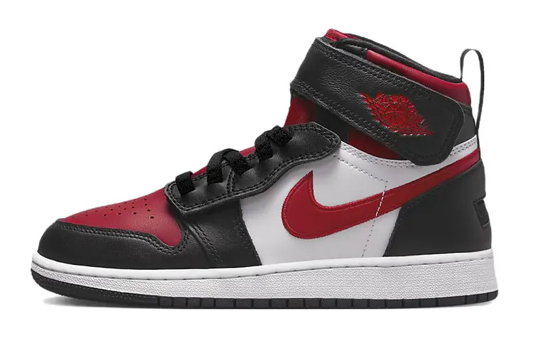 

Jordan 1 High FlyEase Black White Fire Red GS