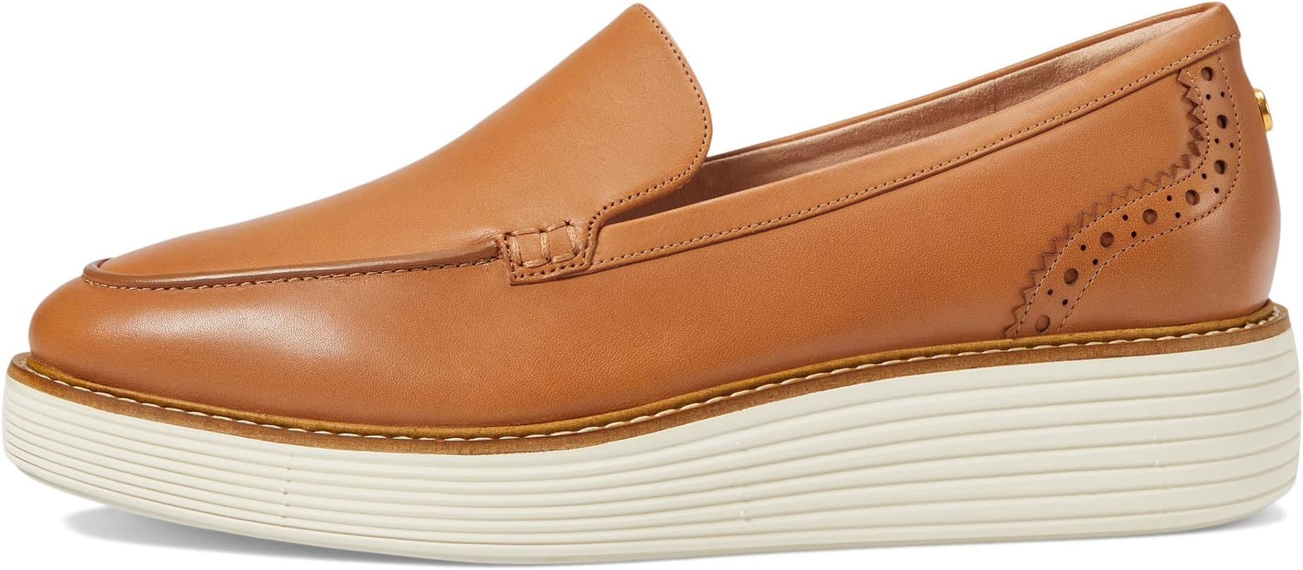Лоферы Cole Haan Originalgrand Platform Venetian Loafer, цвет Pecan/Ivory — фото 4