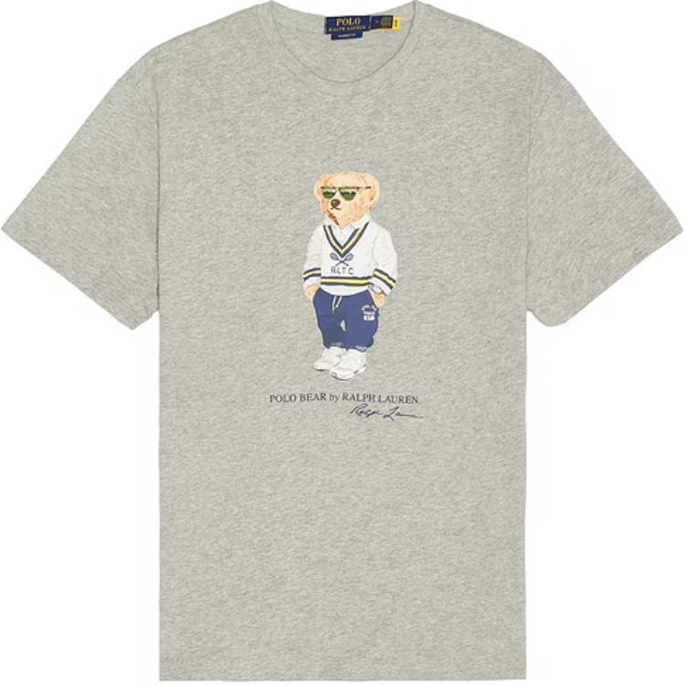 

Футболка с принтом Polo Bear Polo Ralph Lauren, серый
