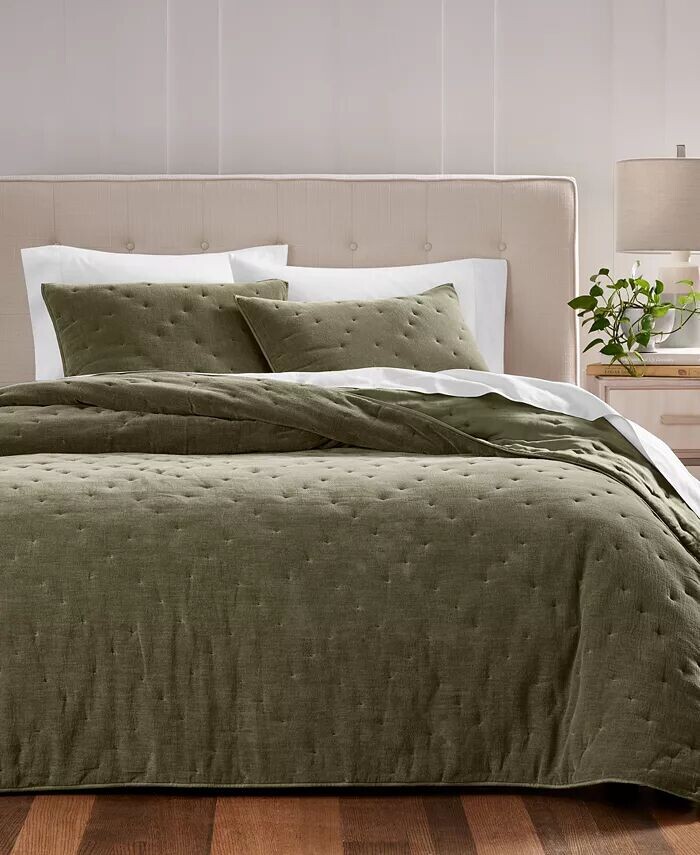 

Двусторонний комплект покрывал из синели Hotel Collection, зеленый