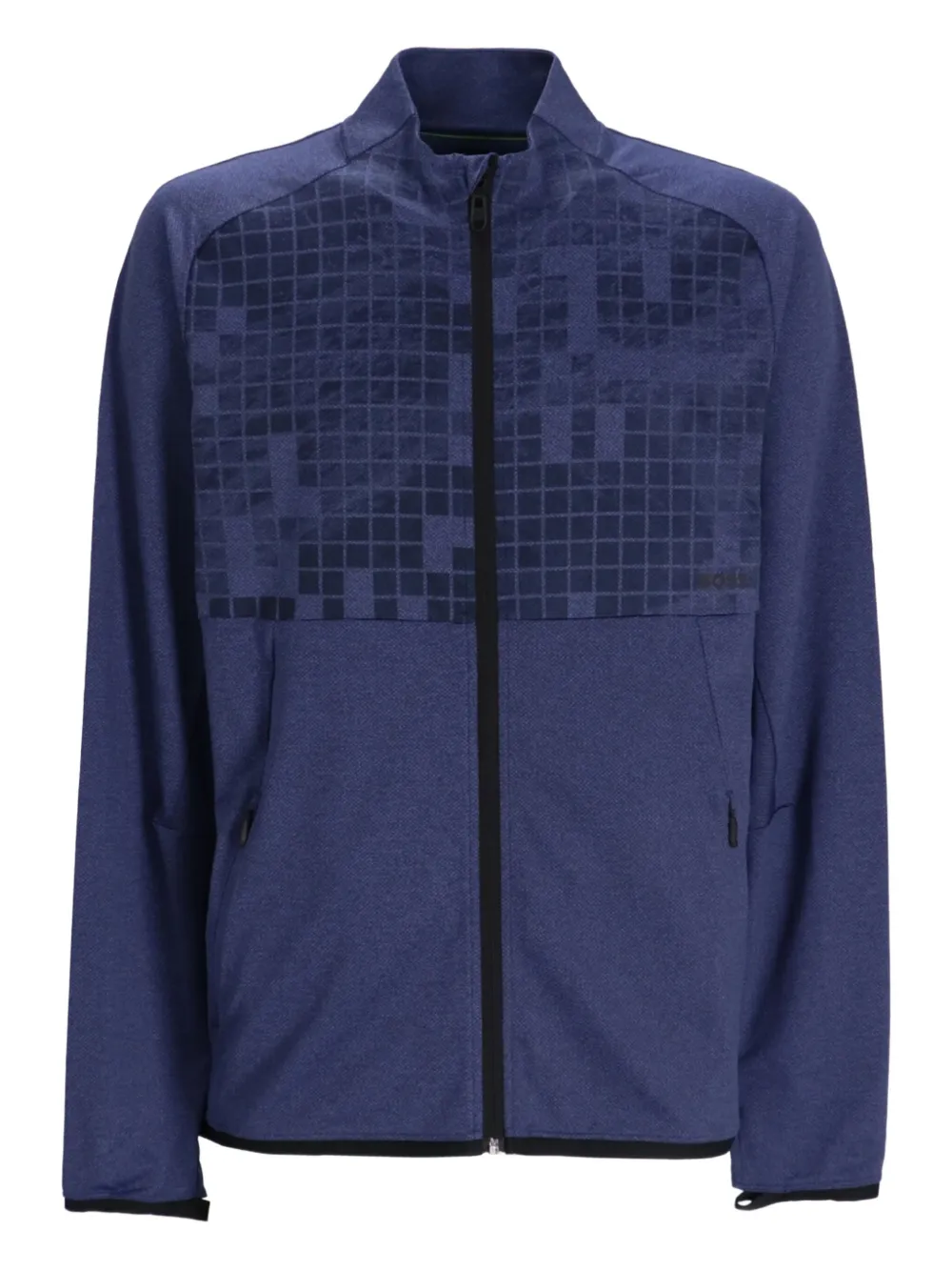 

Толстовка с геометричным узором Boss, синий