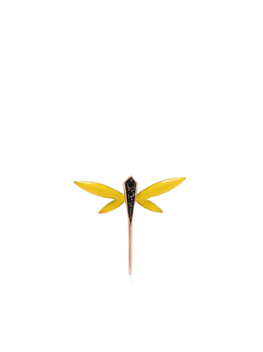 

Серьга-гвоздик Dragonfly из желтого золота с бриллиантами Anapsara, золотой