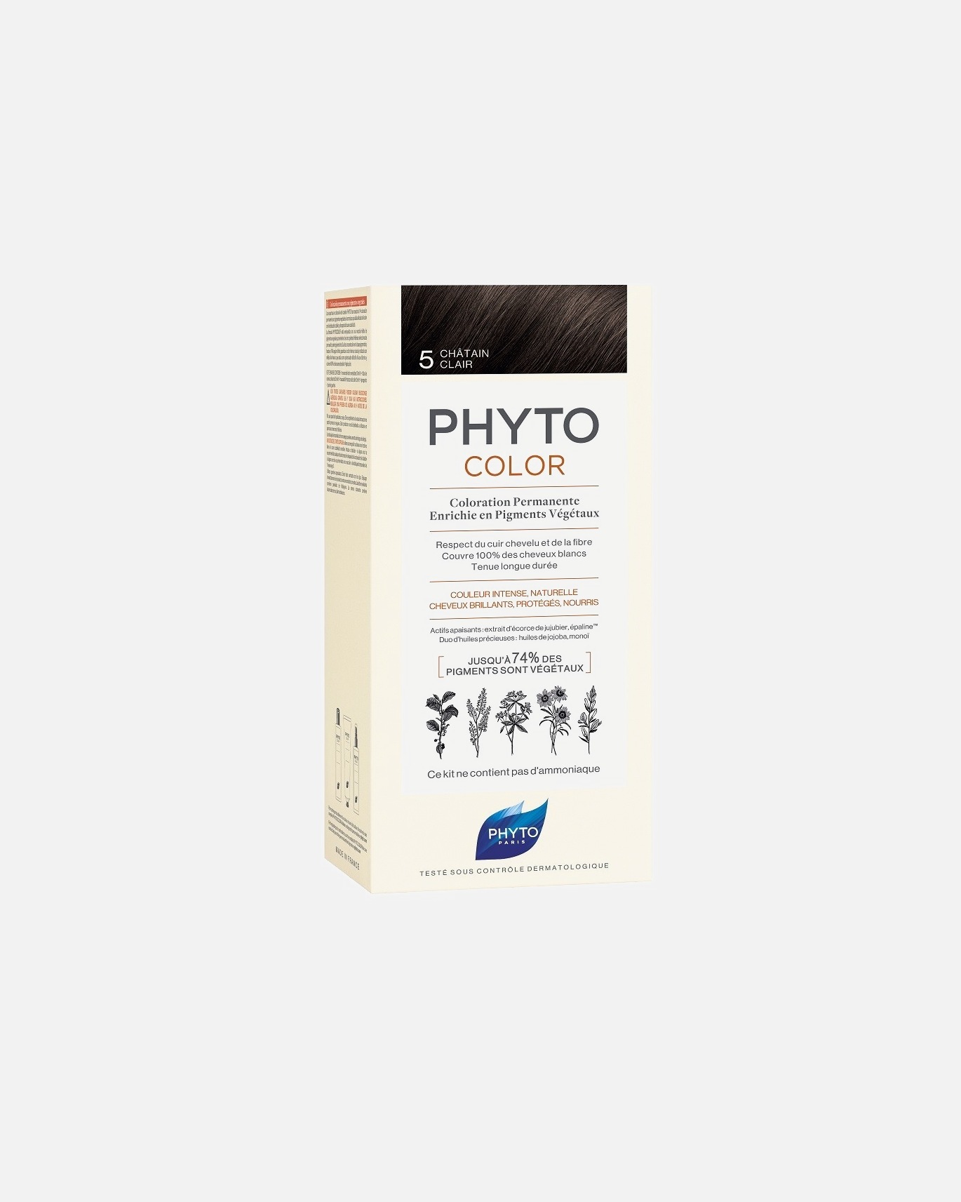 

Краска для волос Phyto, nr. 5.0, 1 мл