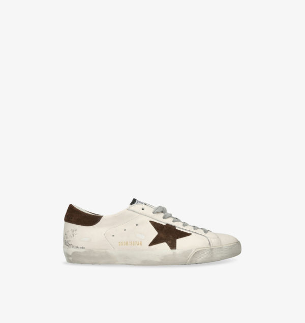 

Низкие кожаные кроссовки с логотипом Super-Star Golden Goose, мультиколор