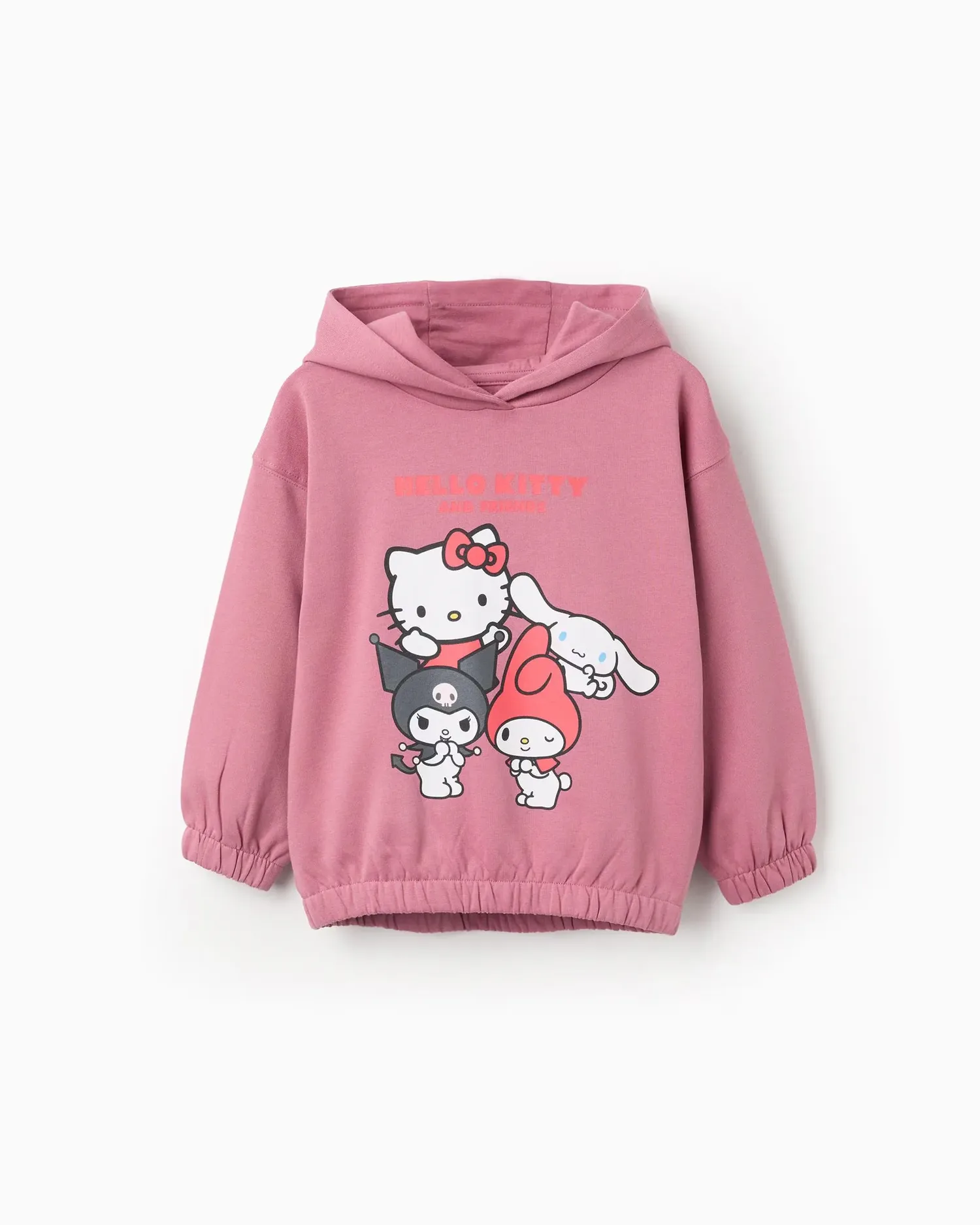 Толстовка для девочки 100% хлопок с принтом Hello Kitty Zippy, розовый