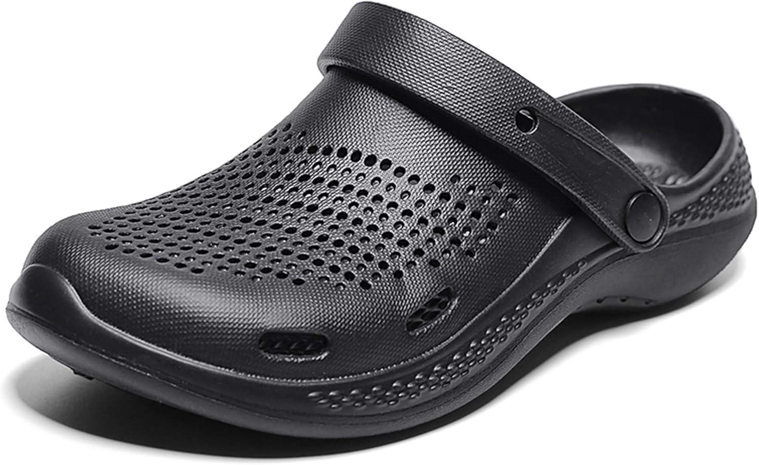 

Сандалии для мужчин и женщин, сабо, садовая обувь, летние минималистичные спортивные сандалии, тапочки с регулируемым каблуком для дома, повседневного ношения и пляжного отдыха Generic, черный