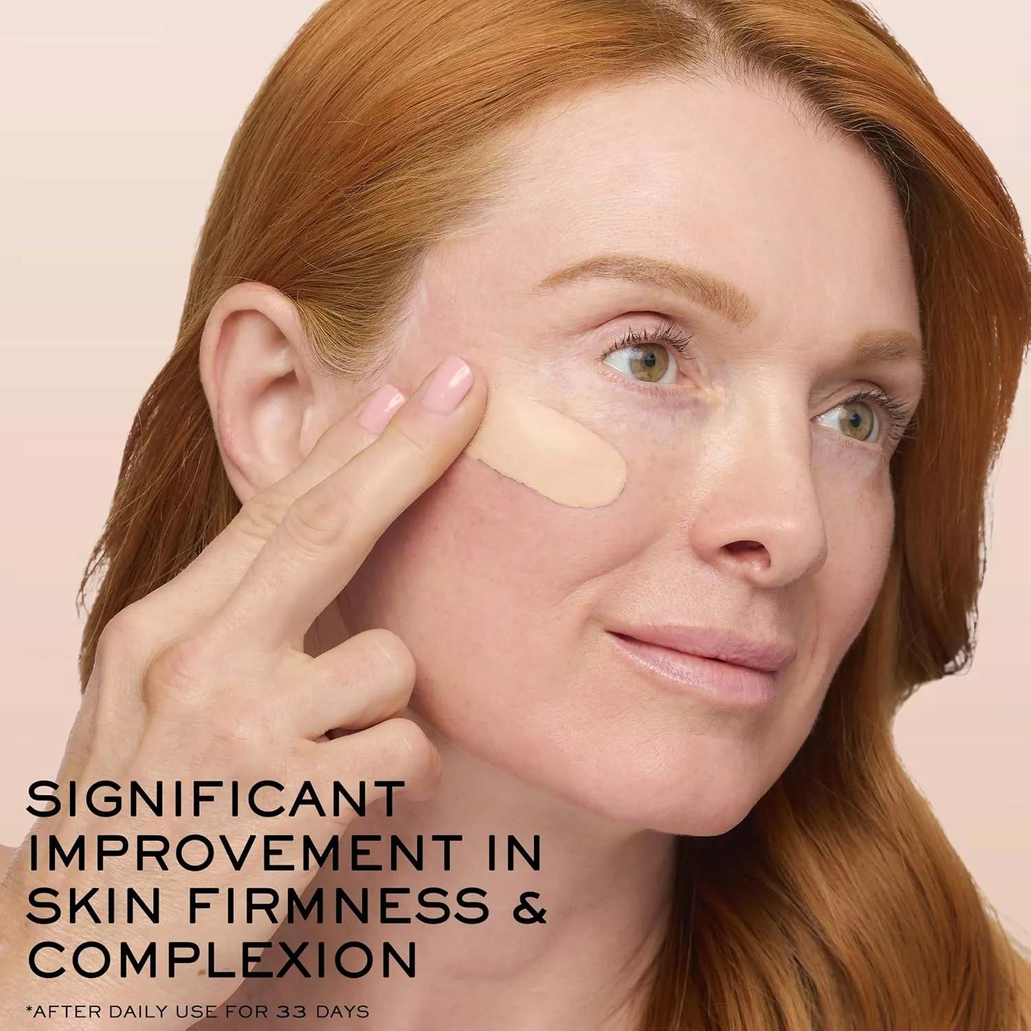 Тональный крем Lancôme Renergie Lift Makeup Foundation - легкая и увлажняющая формула, среднее-плотное покрытие, SPF 27, антивозрастной, лифтинг- и укрепляющий эффект, стойкость до 12 часов., 095 Ivoire W: fairest skin tones with warm yellow und... — фото 4