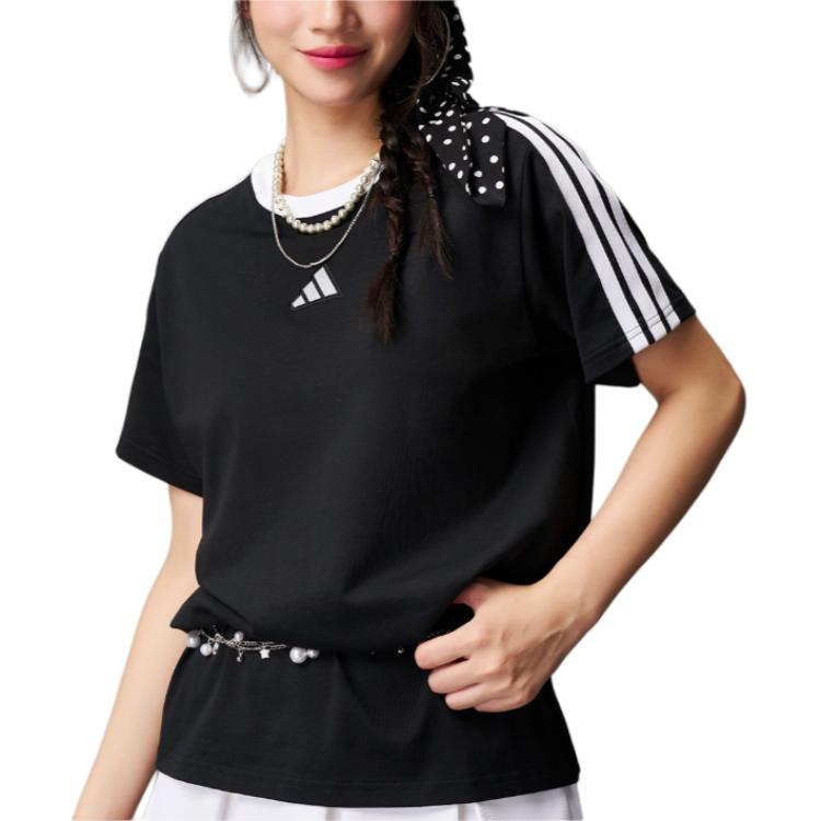 Футболка Boyfriend женская Adidas, черный — фото 2