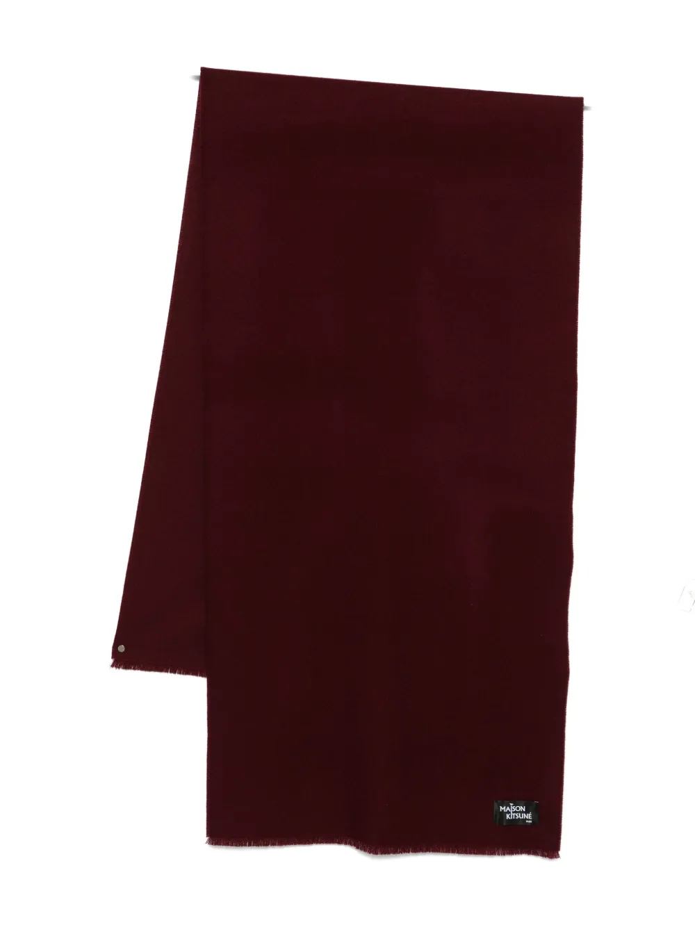 

Шерстяной шарф Maison Kitsuné, красный