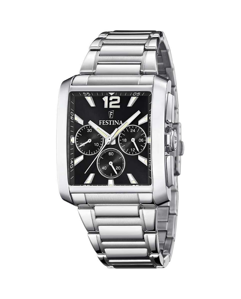 

F20635/4 Timeless Chronograph Мужские часы из серебряной стали Festina, серебро