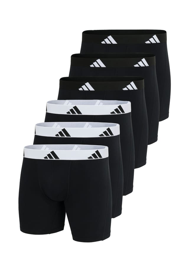 

Длинные шорты / брюки 6 шт. в упаковке активный гибкий хлопок Adidas, черный