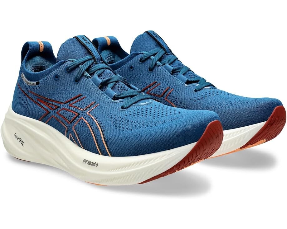 

Кроссовки ASICS GEL-Nimbus 26, цвет Rich Navy/Faded Orange