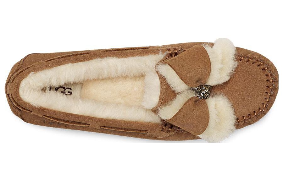 Женская повседневная обувь Женские низкие каштановые туфли Ugg, коричневый — фото 3