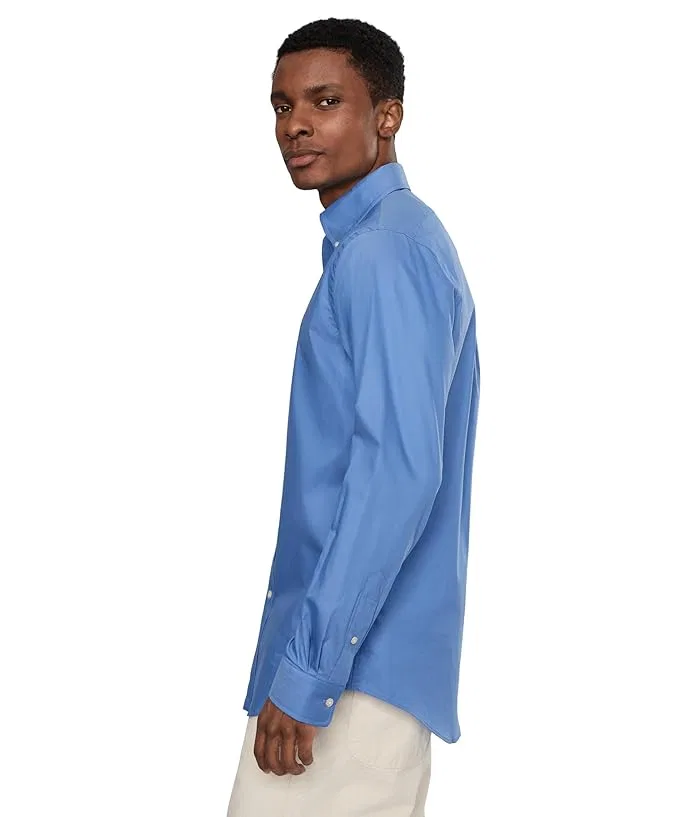 Рубашка классическая Classic Fit Performance Twill Polo Ralph Lauren, Harbor Island Blue — фото 3