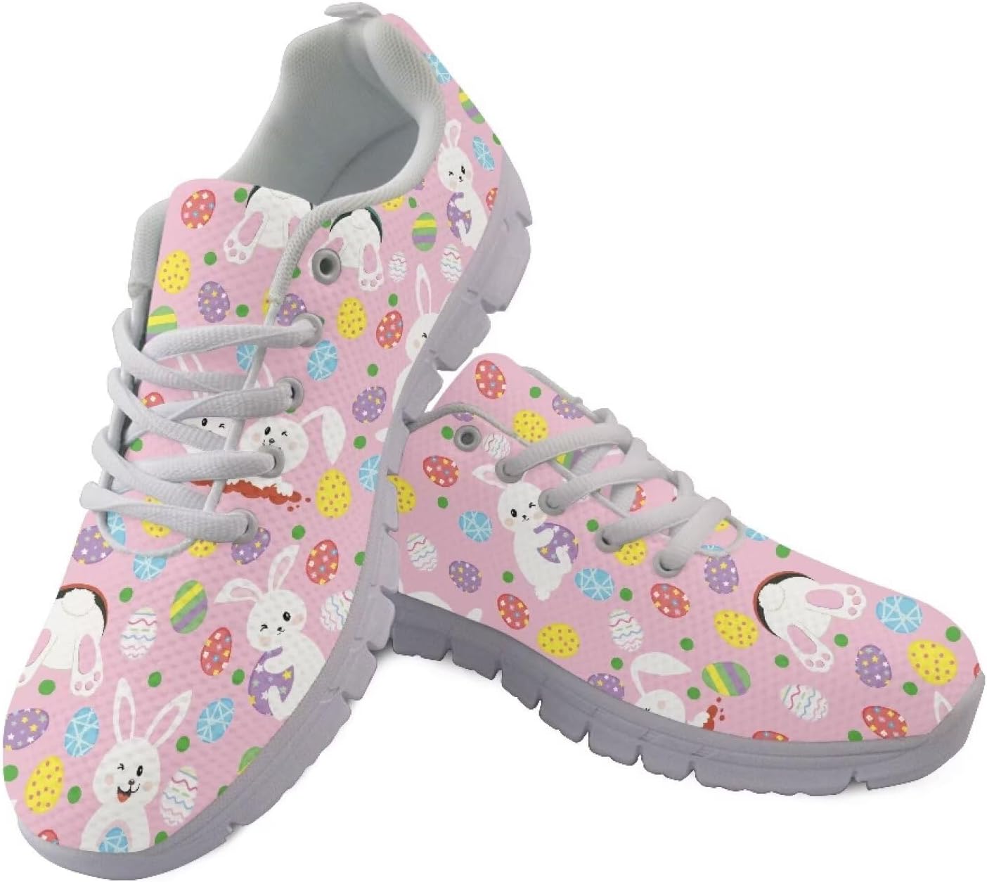 

Кроссовки GIFTPUZZ для взрослых, легкие модные спортивные кеды для ходьбы, нескользящие спортивные кроссовки с сетчатым верхом, Happy Easter