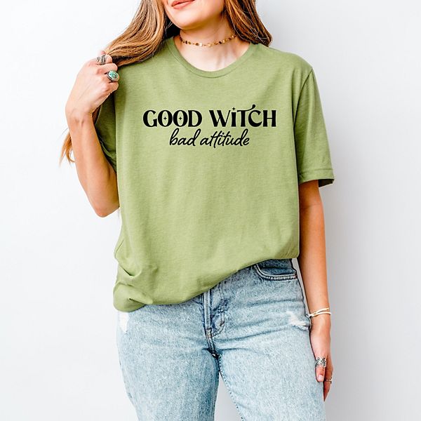 

Футболка Good witch bad attitude с коротким рукавом Simply Sage Market, Light Green, Зеленый, Футболка Good witch bad attitude с коротким рукавом Simply Sage Market, Light Green