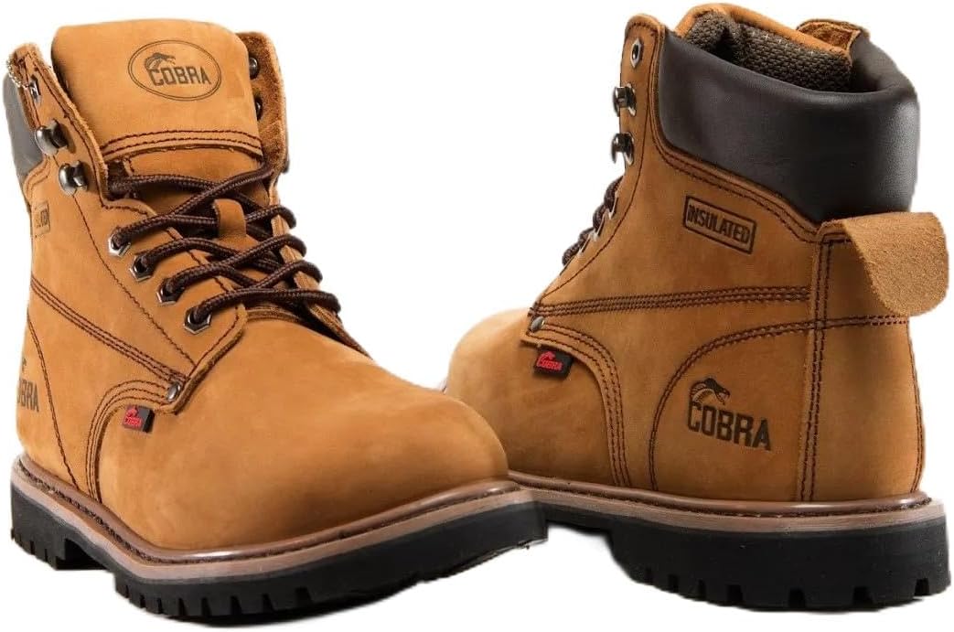 

Ботинки с мягким носком для мужчин Cobra Boot, мужская промышленная и строительная обувь, удобные, противоскользящие защитные ботинки Cobra Plus, Brown C11