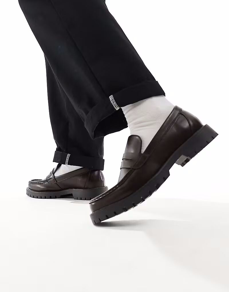 Лоферы Ravi из коричневого полиуретана Schuh — фото 2