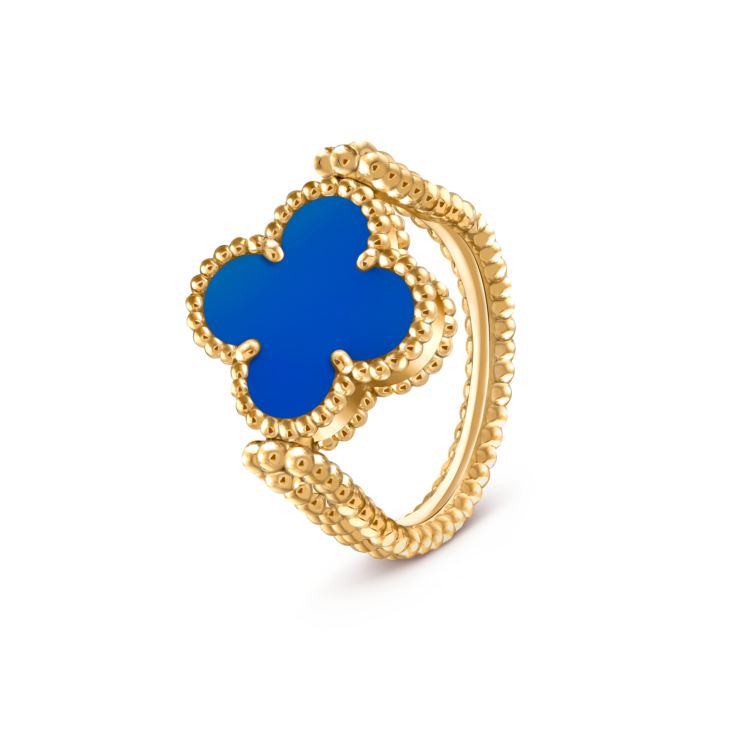 

Кольцо Van Cleef & Arpels Vintage Alhambra reversible, 18-ct желтое золото, агат, бриллиант