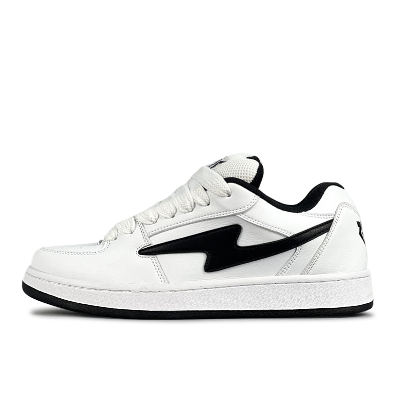 

Кроссовки LuzaoT SUPER DRAG Skateboarding Shoes Unisex Low-top White/black, белый/черный