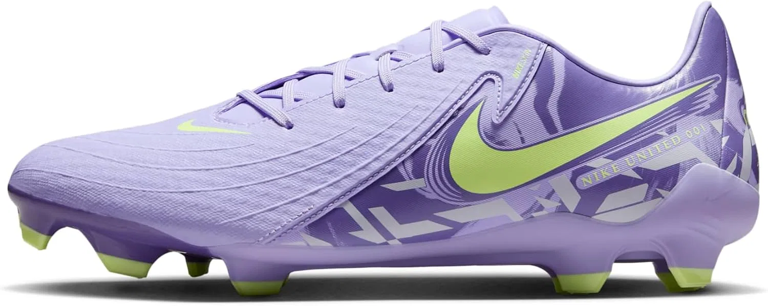 Мужские кроссовки Nike Phantom GX II Academy FGMG NU1 на шнуровке, Purpleagatebarelyvolt