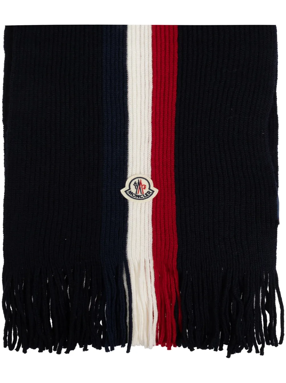 

Шарф с нашивкой-логотипом MONCLER, синий