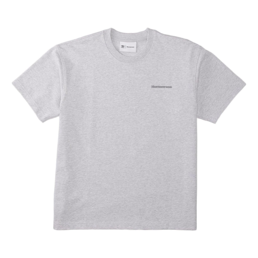 

Футболка adidas x Pharrell Humanrace Small Logo T-Shirt 'White', серый